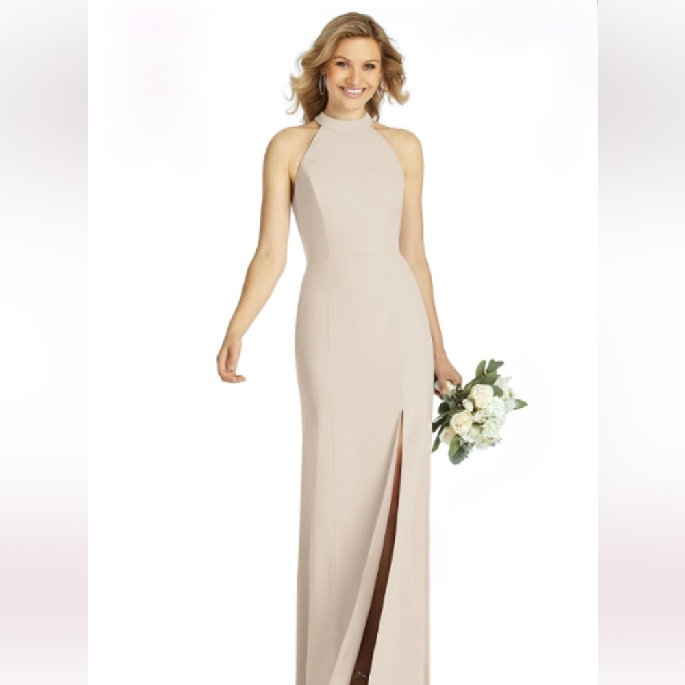 After Six Dress in Cameo Crepe